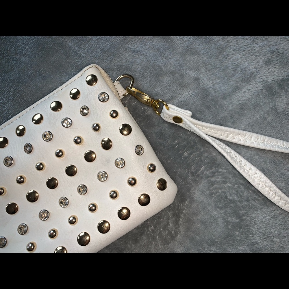 White Crossbody + Wristlet